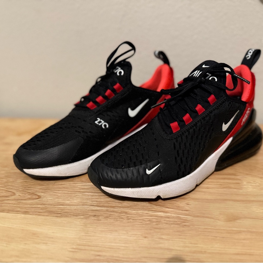 Nike Kids Black and Red Air Max Sneakers